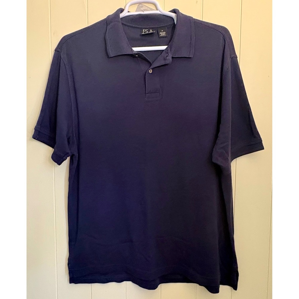 Jos. A. Bank Mens XL Navy Blue Traveler's Collection 100% Cotton Polo Shirt